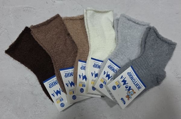 Шкарпетки Житомир "ХОМА-Master" 1921-20 дитячі трава-ворсинка, розмір за довжиною стопи: 10-12 -асорті -(дитячі -Травка -однотонні /випадковий мікс без вибору!) -уп. 12 шт