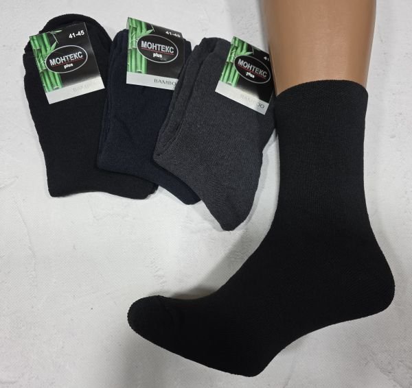 Шкарпетки "Nice-МОНТЕКС" 505-МТ махрові чоловічі, р. 41-45 -(асорті -махра) -уп. 12 шт