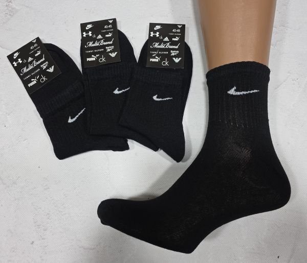 Шкарпетки "Спорт" Гр-757 стрейч чоловічі, р. 40-45 -чорні