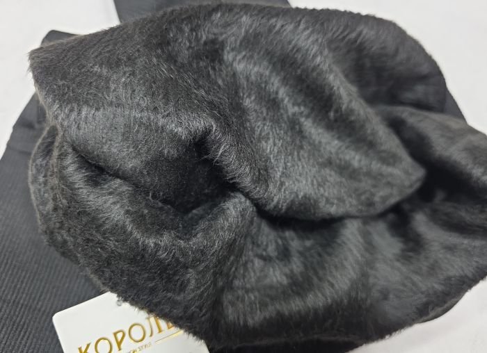 Лосини "Король" А-103 безшовні в рубчик на щільному густому хутрі, р. L/7XL-(46-50) -(чорні)