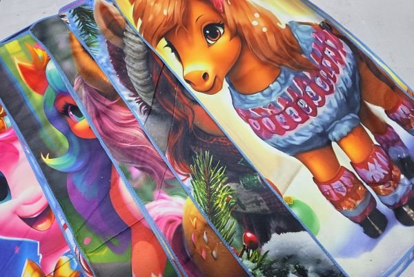 Рушник 9416-960 /35*75 кухонний велюр-махра р. 35*75 -уп. 20 шт -(Мікс конячок -символ 2026 року)