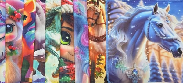 Рушник /Серветка 9419-2400 /30*30 велюр-махра р. 30*30 -уп. 20 шт -(Мікс коней -символ 2026 року)