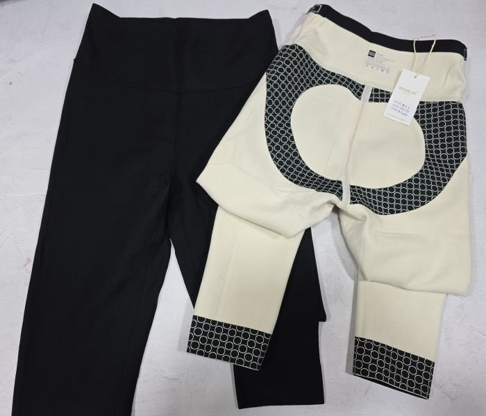 Лосини "Kenalin" W-11 еластичні у дрібний рубчик на збитому флісі з коригуючою мембраною +з широким поясом утяжкою +з підтяжкою живота та сідниць з пуш-ап ефектом (Push-up), р. S/М-(44-48), L/XL-(46-50), 2XL/3XL-(48-52 см) -(чорні)