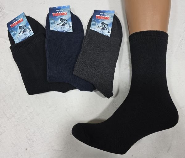 Шкарпетки Житомир "Преміум" 3001-20 махрові чоловічі, р. 40-45 -(Махра -асорті /однотонні) -уп. 12 шт