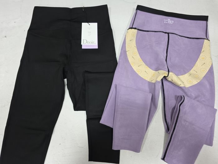 Лосини "Deoiros" Н-9118 еластичні з флісовим напиленням, з коригуючою мембраною +з широким поясом утяжкою +з підтяжкою живота та сідниць з пуш-ап ефектом (Push-up), р. L/XL-(46-50), 2XL/3XL-(48-52) -(чорні)