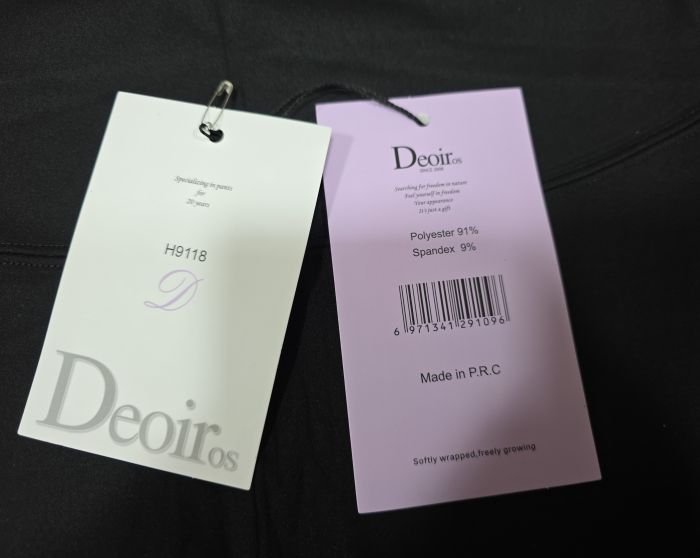 Лосини "Deoiros" Н-9118 еластичні з флісовим напиленням, з коригуючою мембраною +з широким поясом утяжкою +з підтяжкою живота та сідниць з пуш-ап ефектом (Push-up), р. L/XL-(46-50), 2XL/3XL-(48-52) -(чорні)