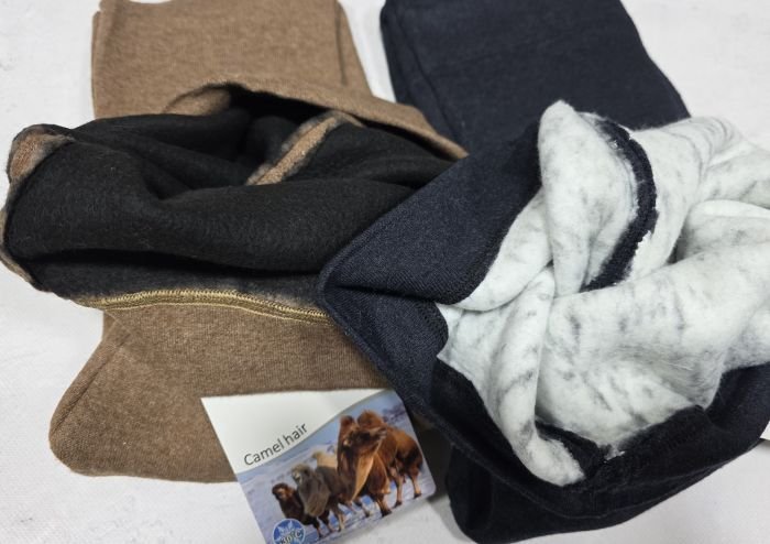 Лосини "Ластівка" А-202-1 щільні з верблюжої вовни /кашемір  з густим начісом, р. 3XL-8XL-(52-58)