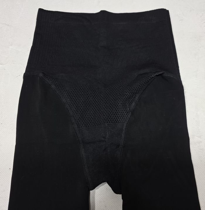 Колготки "Корона" KW-2020-3 /42-48 еластичні з начосом щільністю 6800D +зверху підтримуючі трусики з ефектом push-up -(чорні)