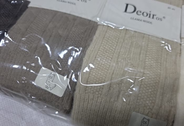 Шкарпетки "Deoiros" Н-8176-6 вовна лами жіночі, р. 37-41 -асорті -(Однотонні у рельєфний візерунок з рубчиком) -уп. 10 шт