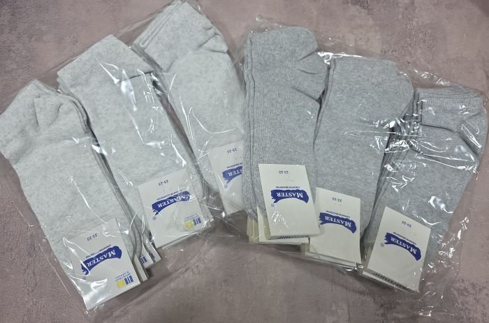 Шкарпетки Житомир "Master" 110-3 економ -стрейч жіночі, р. 23-25 -(економ-короткі -Сірі -випадковий відтінок в упаковці без вибору)