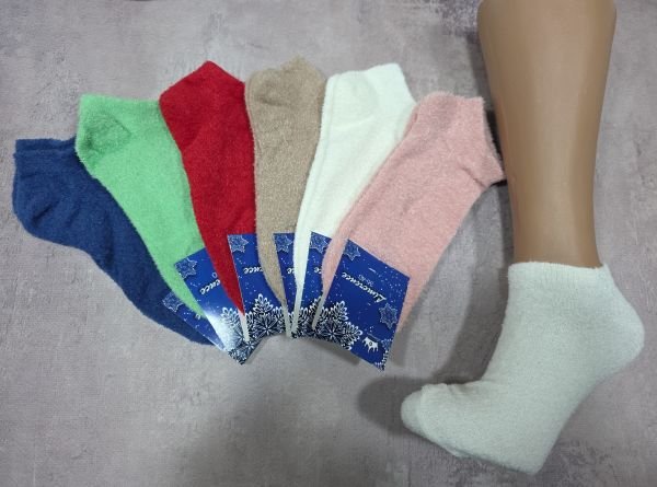 Шкарпетки Житомир "LIMERENCE" Т-9594-2 плюш-травка короткі жіночі, р. 36-40 -випадкове асорті -(короткі -травка -кольорові) -уп. 12 шт