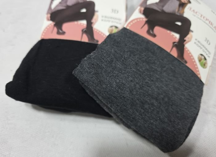 Колготки "Ластівка" А-18-1-(42-48-Сірі) кашемірові з формою п'яти, позаду 1 шов