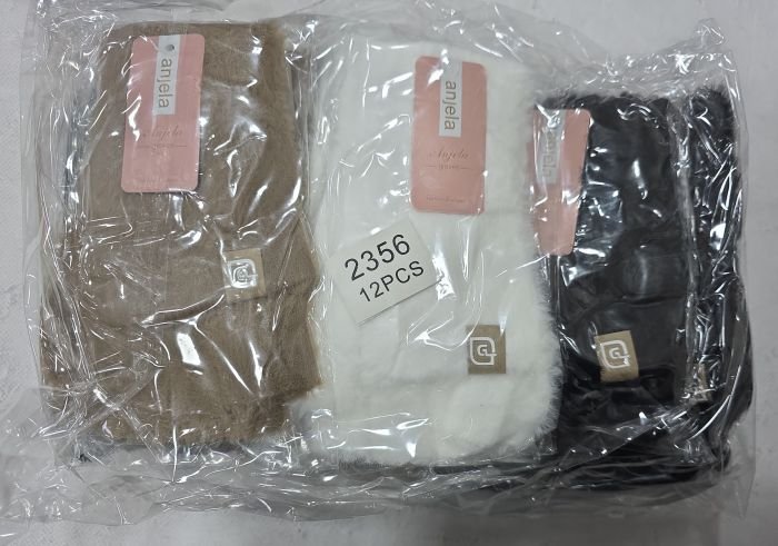 Мітенки з рукавицею жіночі "Anjela" 2356-Р без пальців (один закритий) +рукавичка -асорті -(Однотонні мікс) -уп. 12 шт