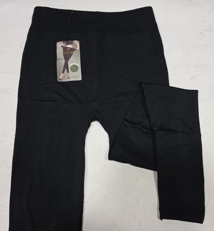 Лосини "Ластівка" А-617-2 /48-54 термо безшовні  на тонкому хутрі -(чорні)