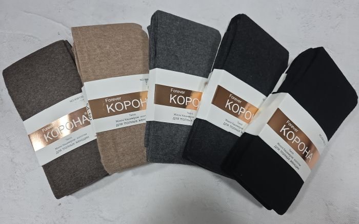 Колготки "Корона" KW-1001-2 /48-54 кашемірові з формою п'яти, позаду 2 шви