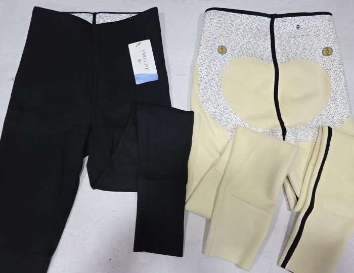 Лосини "Ластівка" А-756-1 гладкі еластичні на збитому хутрі +спереду та ззаду з мембраною +з широким поясом утяжкою +з підтяжкою живота та сідниць з пуш-ап ефектом (Push-up), р. 2XL-(48-50), 3XL-(50-52), 4XL-(52-54) -(чорні)