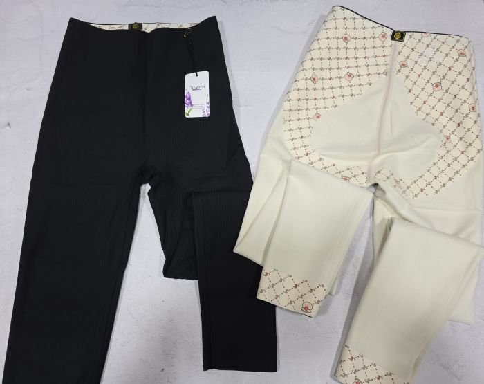 Лосини "Золото" А-9024-1-М дрібний рубчик на збитому плюшевому флісі з коригуючою мембраною та тейпами +з широким поясом утяжкою +з підтяжкою живота та сідниць з пуш-ап ефектом (Push-up), р. XXS/XS-(42-46), S/M-(44-48), L/XL-(46-50), 2XL/3XL-(48-52) -(чорні)