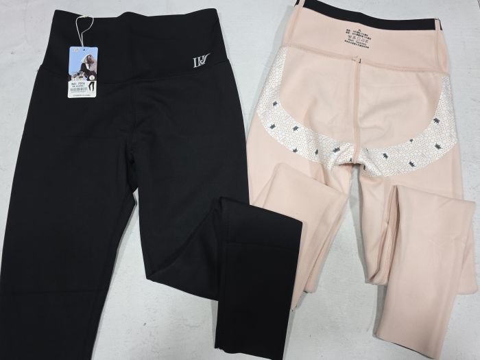 Лосини "Шугуан" W-914 гладкі на збитому флісі з коригуючою мембраною та тейпами +з широким поясом утяжкою +з підтяжкою живота та сідниць з пуш-ап ефектом (Push-up), р. L-(40-46), XL-(42-48), 2XL-(44-50), 2XL/3XL-(48-52) -(чорні)