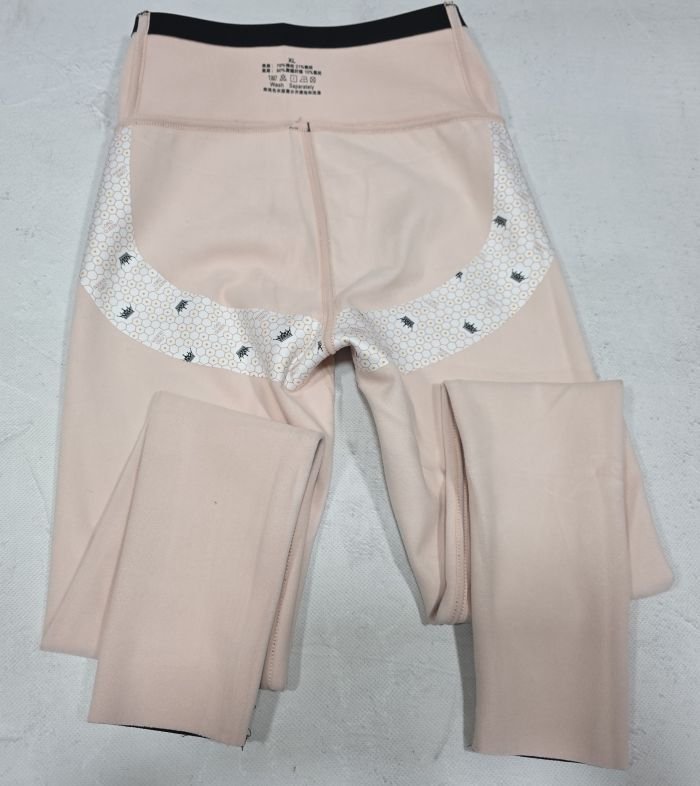 Лосини "Шугуан" W-914 гладкі на збитому флісі з коригуючою мембраною та тейпами +з широким поясом утяжкою +з підтяжкою живота та сідниць з пуш-ап ефектом (Push-up), р. L-(40-46), XL-(42-48), 2XL-(44-50), 2XL/3XL-(48-52) -(чорні)