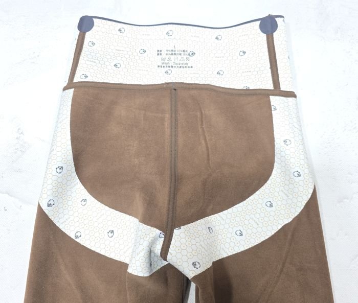 Лосини "Шугуан" W-912 гладкі на збитому плюшевому флісі з коригуючою мембраною та тейпами +з широким поясом утяжкою +з підтяжкою живота та сідниць з пуш-ап ефектом (Push-up), р. L-(40-46), XL-(42-48), 2XL-(44-50), 2XL/3XL-(48-52) -(чорні)