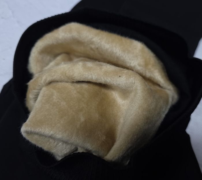 Колготки "Корона" KW-2004-1 /54-60 еластичні на товстому хутрі норки кашеміру до стопи, зверху підтримуючі трусики з ефектом push-up, на р. 50-54 -(чорні)