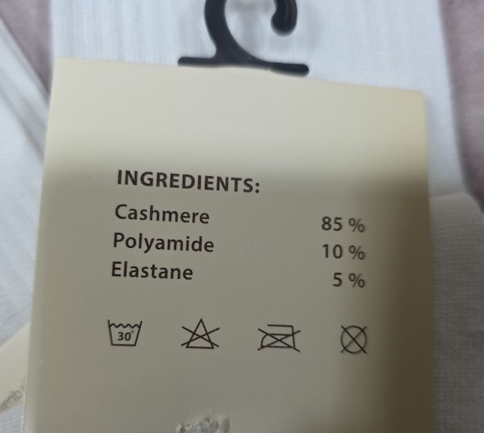 Шкарпетки "NICE A.M.L." 821-БІ кашемірові жіночі, р. 36-40 -(Кашемір /білі +з високою гумкою в рубчик) -уп. 10 шт