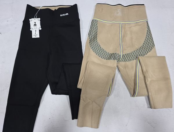 Лосини "ALIA" К-985 гладкі на хутрі-"тедді" з коригуючою мембраною та тейпами +з широким поясом утяжкою та з підтяжкою живота та сідниць +з пуш-ап ефектом (Push-up), р. M-(42-46), L-(44-48), XL-(46-50), 2XL-(48-52), 3XL-(50-54) -(чорні) -уп. 1 шт