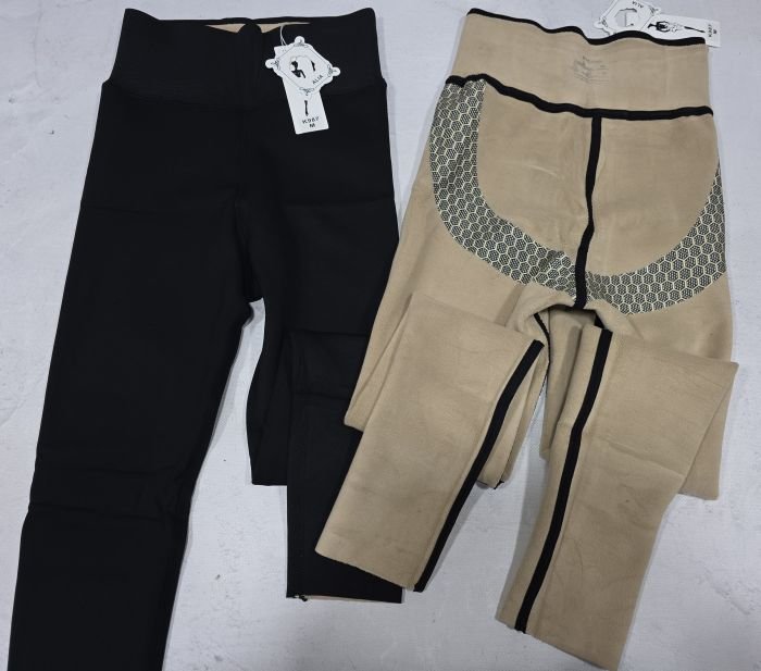 Лосини "ALIA" К-987 гладкі на хутрі-"тедді" з коригуючою мембраною та тейпами +з широким поясом утяжкою та з підтяжкою живота та сідниць +з пуш-ап ефектом (Push-up), р. L-(44-48), XL-(46-50), 2XL-(48-52), 3XL-(50-54) -(чорні) -уп. 1 шт