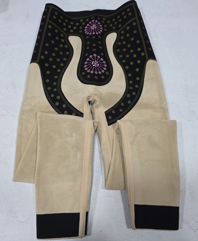 Лосини "Kenalin" W-20-1 еластичні у дрібний рубчик на збитому хутрі +з коригуючою мембраною та тейпами +з підтяжкою живота та сідниць з пуш-ап ефектом (Push-up), р.  XXS/XS-(42-46), S/M-(44-48), L/XL-(46-50), 2XL/3XL-(48-52) -(чорні)