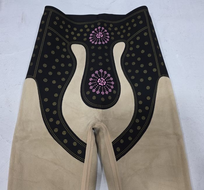 Лосини "Kenalin" W-20-1 еластичні у дрібний рубчик на збитому хутрі +з коригуючою мембраною та тейпами +з підтяжкою живота та сідниць з пуш-ап ефектом (Push-up), р.  XXS/XS-(42-46), S/M-(44-48), L/XL-(46-50), 2XL/3XL-(48-52) -(чорні)