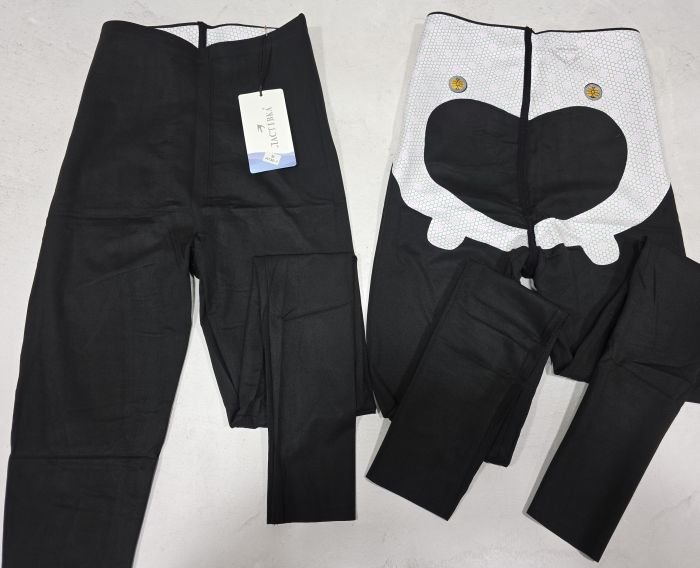 Лосини "Ластівка" А-730-1 демі гладкі з коригуючою мембраною та з тейпами +з чіпами, з широким поясом утяжкою +з підтяжкою живота та сідниць з пуш-ап ефектом (Push-up), р. М-(42-46), L-(44-48), XL-(46-50) -(чорні)