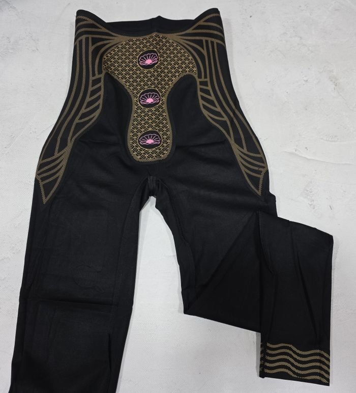 Лосини "Clover" 9975-1 демі гладкі корсетного типу з посиленою коригуючою мембраною та з тейпами +з широким поясом утяжкою +з підтяжкою живота та сідниць з пуш-ап ефектом (Push-up), р. S-(42-44), М-(44-46), L-(46-48), XL-(48-50) -(чорні)