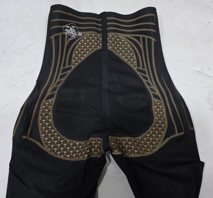 Лосини "Clover" 9975-1 демі гладкі корсетного типу з посиленою коригуючою мембраною та з тейпами +з широким поясом утяжкою +з підтяжкою живота та сідниць з пуш-ап ефектом (Push-up), р. S-(42-44), М-(44-46), L-(46-48), XL-(48-50) -(чорні)