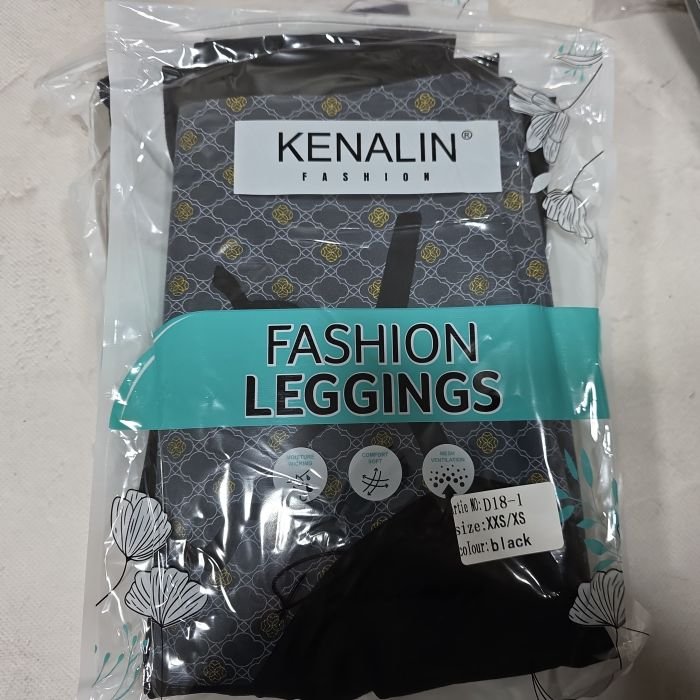 Лосини "Kenalin" D18-1 демі еластичні гладкі з коригуючою мембраною та з тейпами +з широким поясом утяжкою +з підтяжкою живота та сідниць з пуш-ап ефектом (Push-up), р. XXS/XS-(42-46), S/M-(44-48), L/XL-(46-50), 2XL3XL-(48-52) -(чорні)