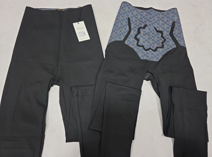 Лосини "Kenalin" D-18-1 демі еластичні гладкі з коригуючою мембраною та з тейпами +з широким поясом утяжкою +з підтяжкою живота та сідниць з пуш-ап ефектом (Push-up), р. XXS/XS-(42-46), S/M-(44-48), L/XL-(46-50), 2XL3XL-(48-52) -(чорні /Д-18-1)