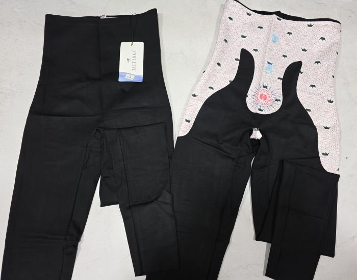 Лосини "Ластівка" А-736-2 демі гладкі із завищеною талією +з коригуючою мембраною та з тейпами +з чіпами, з широким поясом утяжкою +з підтяжкою живота та сідниць з пуш-ап ефектом (Push-up), р. М-(42-46), L-(44-48), XL-(46-50) -(чорні)