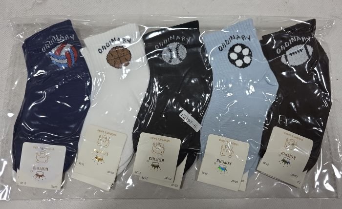 Шкарпетки "Корона" C-3197-6 стрейч дитячі на розмір взуття: 21-26, 26-31, 31-36 -асорті -(Хлопчик -однотонні +на гумці в рубчик різні м'ячики) -уп. 10 шт