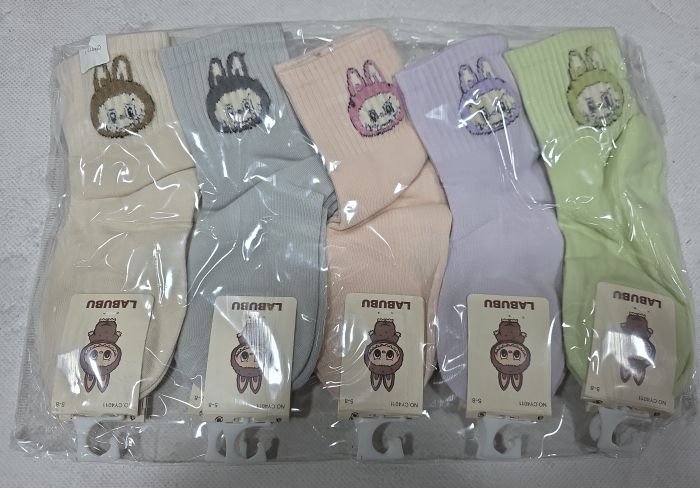 Шкарпетки "Корона" CY-4011-1 стрейч дитячі р. 2-4, 5-8, 9-12 років -асорті -(Дівчинка /однотонні +на високій гумці в рубчик Ла-бу-бу) -уп. 10 шт