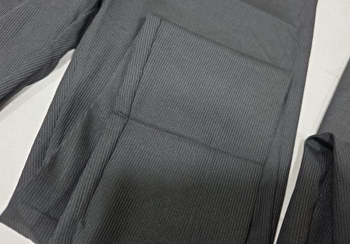 Лосини "Kenalin" D-17 демі еластичні у дрібний рубчик +зі штрипкою та з тейпами +з широким поясом +з підтяжкою сідниць з пуш-ап ефектом (Push-up), р. XXS/XS-(42-46), S/M-(44-48), L/XL-(46-50), 2XL3XL-(48-52) -(чорні /Д-17)