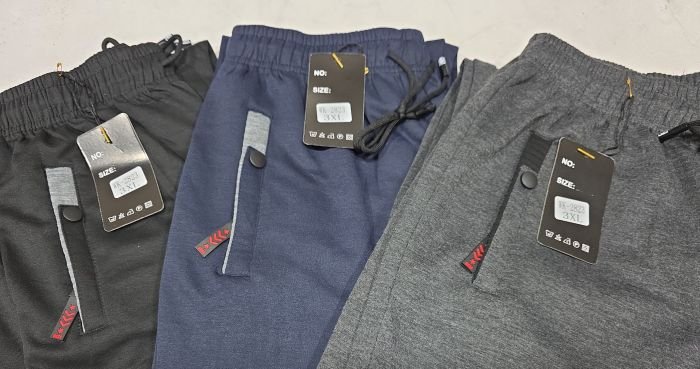 Спортивні штани "Black Cyclone" WK-2823 чоловічі трикотажні (без манжету), р. 3XL, 4XL, 5XL, 6XL, 7XL -ростовка 5 шт