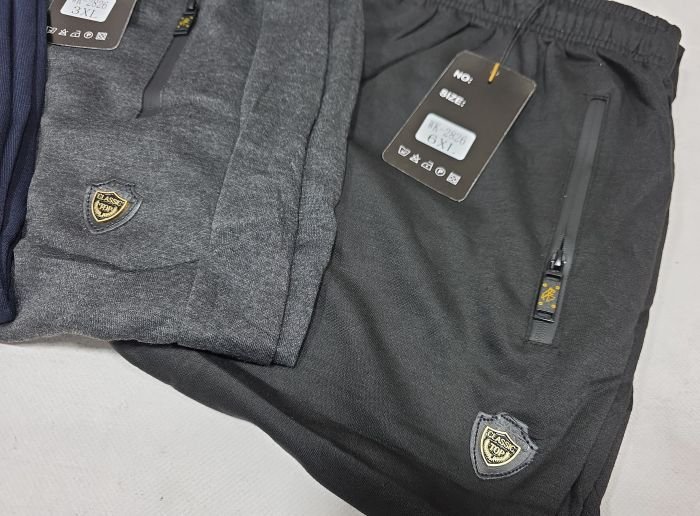 Спортивні штани "Black Cyclone" WK-2826 чоловічі трикотажні (на манжеті), р. 3XL, 4XL, 5XL, 6XL, 7XL -ростовка 5 шт