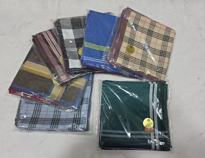 Носова хустка чоловіча 2044 cotton р. 38*38 -уп. 12 шт -(випадкове асорті в упаковці -без вибору забарвлення!)