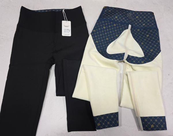 Лосини "Золото" А-9026-2-Г гладкі на збитому плюшевому флісі з коригуючою мембраною та тейпами +з широким поясом утяжкою +з підтяжкою живота та сідниць з пуш-ап ефектом (Push-up) р. XXS/XS-(42-46), S/M-(44-48), L/XL-(46-50), 2XL3XL-(48-52) -(чорні)