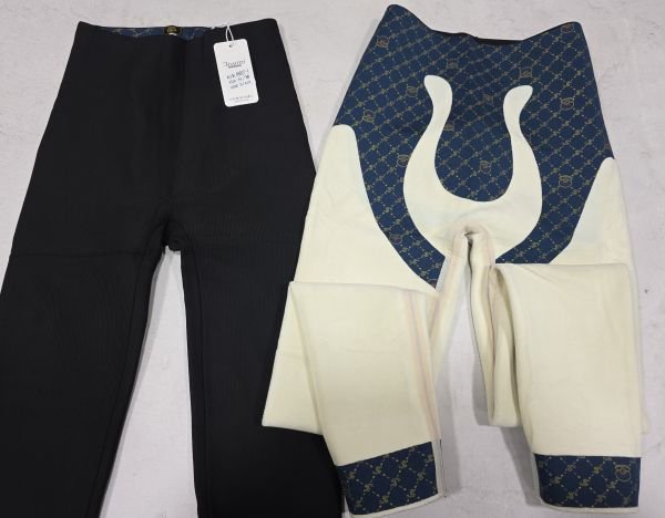 Лосини "Золото" А-9027-1-Р у дрібний рубчик на збитому плюшевому флісі з коригуючою мембраною та тейпами +з широким поясом утяжкою +з підтяжкою живота та сідниць з пуш-ап ефектом (Push-up) р. XXS/XS-(42-46), S/M-(44-48), L/XL-(46-50), 2XL3XL-(48-52) -(чорні)