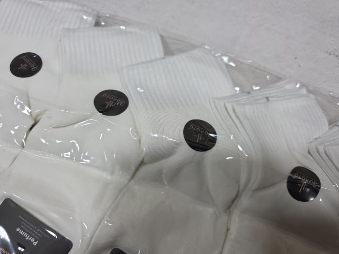 Шкарпетки "Золото" N-207-2 стрейч /бамбук ароматизовані чоловічі , р. 41-47 -(Білі -укорочені +з широкою гумкою в рубчик) -уп. 10 шт