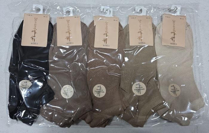 Шкарпетки "Золото" Y-140-5 стрейч /бамбук ароматизовані жіночі, р. 36-41 -асорті -(Короткі/ однотонні -кавовий мікс) -уп. 10 шт