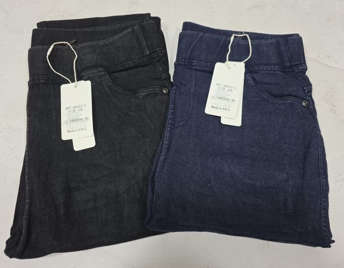 Джеггінси "ЛАСТОЧКА" 4033-5 джинси стрейч +спереду та ззаду кишені, р. 6XL-(52-54), 7XL-(54-56), 7XL-(56-58) -уп. 1 шт