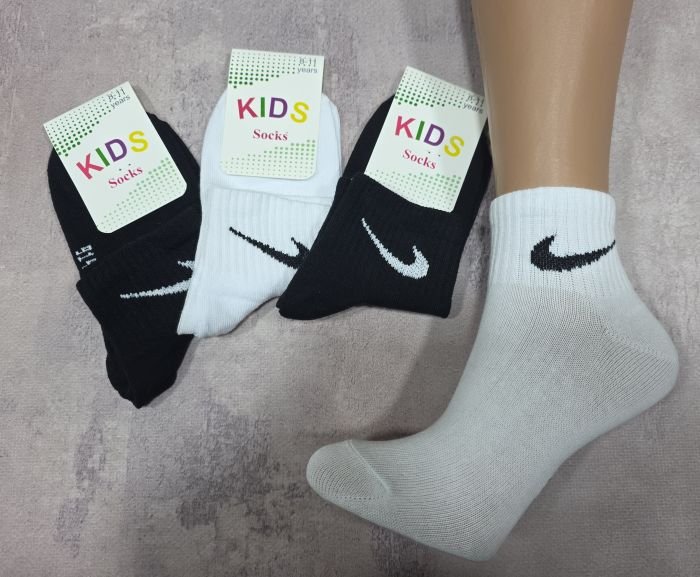 Шкарпетки "Kids sport" N-914-А стрейч-cotton дитячі, р. 8-11 років -(Асорті /укорочені -дитячі) -уп. 10 шт