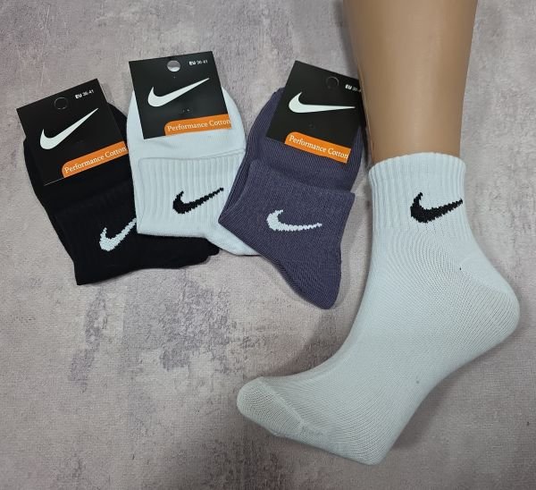 Шкарпетки "Спорт значок" ЗХ-3-31 стрейч /cotton універсальні, р. 36-41 -(Асорті /бавовна +з укороченою гумкою в рубчик -універсал) -уп. 12 шт