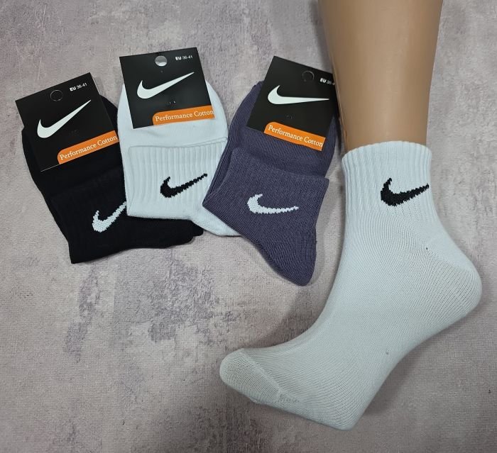 Шкарпетки "Спорт значок" ЗХ-3-31 стрейч /cotton універсальні, р. 36-41 -(Асорті /бавовна +з укороченою гумкою в рубчик -універсал) -уп. 12 шт